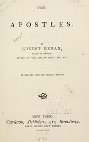Cover of: The apostles. by Ernest Renan