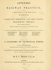 Appendix to Railway practice by S. C. Brees