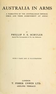 Cover of: Australia in arms by Phillip F. E. Schuler