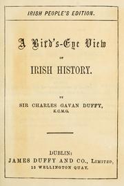 Cover of: A bird's-eye view of Irish history