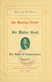 Cover of: The bride of Lammermoor. by Sir Walter Scott