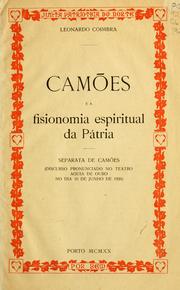Cover of: Camões e a fisionomia espiritual da Pátria by Leonardo Coimbra