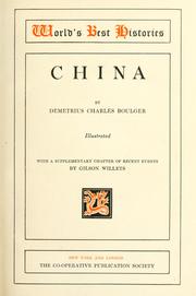 Cover of:  China