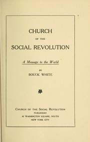 Cover of: Church of the Social Revolution: a message to the world.