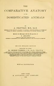 Cover of: The comparative anatomy of the domesticated animals by Chauveau, A.