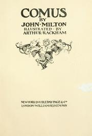 Cover of: Comus. by John Milton