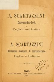 Cover of: Conversation-book in English and Italian -: Novissimo manuale di conversazione, Inglese e Italiano.
