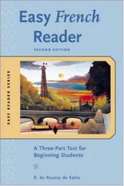 Cover of: Easy French reader by R. De Roussy de Sales