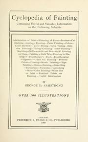Cover of: Cyclopedia of painting by George D. Armstrong