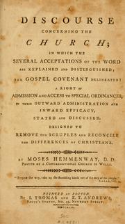A discourse concerning the church by Moses Hemmenway