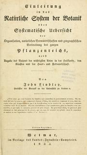 Cover of: Einleitung in das natürliche System der Botanik by John Lindley