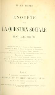 Cover of: Enquête sur la question sociale en Europe