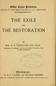 Cover of: The exile and the restoration ...
