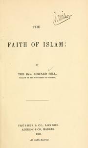Cover of: faith of Islam.