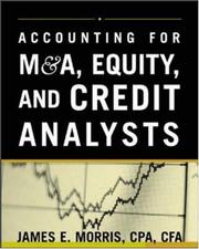 Cover of: Accounting for M&A, Equity, and Credit Analysts