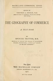 Cover of: geography of commerce