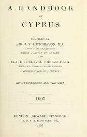 Cover of: A Handbook of Cyprus by Hutchinson, Joseph Turner Sir