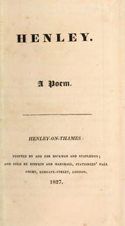 Cover of: Henley: a poem.