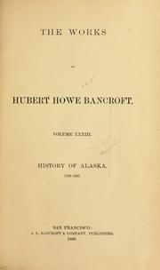 Cover of: History of Alaska : 1730-1885