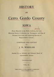 History of Cerro Gordo County, Iowa by J. H. Wheeler