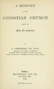 Cover of: A history of the Christian church during the first six centuries.