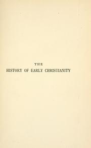 Cover of: The history of early Christianity