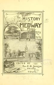 The history of Medway, Mass by Jameson, E. O.