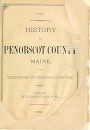 Cover of: History of Penobscot County, Maine by 