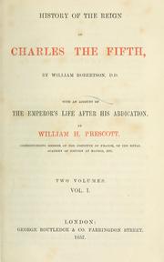 Cover of: history of the reign of Emperor Charles V