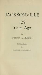 Cover of: Jacksonville 125 years ago