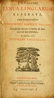 Cover of: J.A. Comenii Ianua linguarum reserata by Johann Amos Comenius