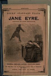 Cover of: Jane Eyre [a drama in five acts] by John Brougham