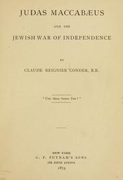 Cover of: Judas Maccabaeus and the Jewish war of independence ...