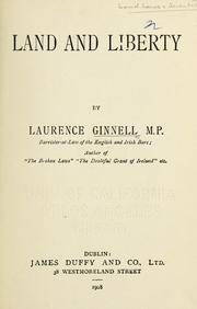 Cover of: Land and liberty