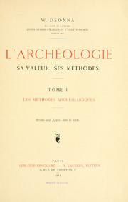 Cover of: archéologie: sa valeur, ses méthodes