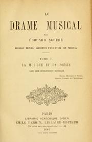 Cover of: drame musical