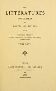 Cover of: Le Folk-lore de l'Ile-Maurice: texte créole et traduction française