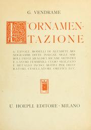 Cover of: L' ornamentazione. by G Vendrame
