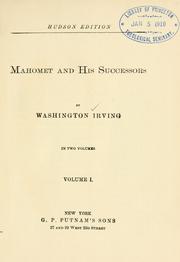 Cover of: Mahomet and his successors