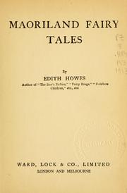 Maoriland fairy tales by Edith Howes