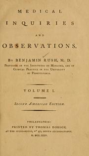Cover of: Medical inquiries and observations.