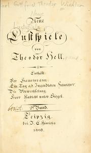 Cover of: Neue Lustspiele