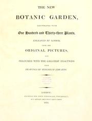 Cover of: The new botanic garden by Sydenham Edwards