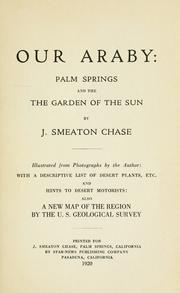 Our Araby by J. Smeaton Chase