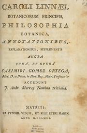 Cover of: Philosophia botanica by Carl Linnaeus