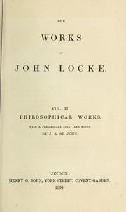Cover of: Philosophical works.