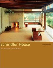 Cover of: Schindler House