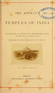 Cover of: The rock-cut temples of India