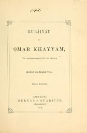 Cover of: Rubáiyát of Omar Khayyám, the astronomer poet of Persia