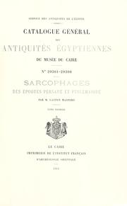 Cover of: Sarcophages des époques persane et ptolémaïque by Gaston Maspero